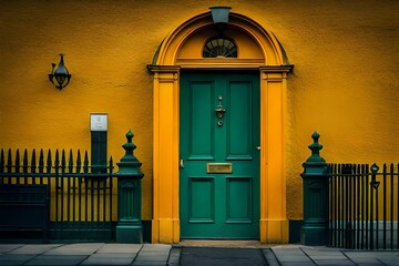 Canvas Print - old door in the old town