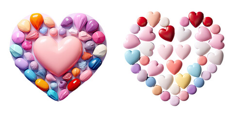 Sticker - Assorted pills laid out on transparent background