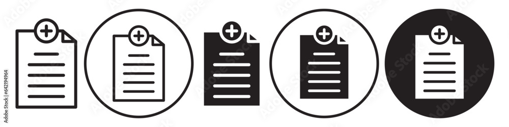 Vector de Stock Add new Document Icon. Symbol of business document doc ...