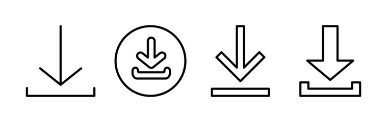 Download icon vector. Downloading vector icon