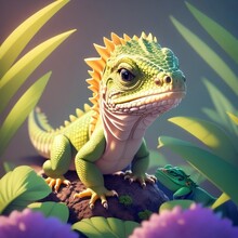 A Cute Iguana