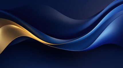 Wall Mural - Abstract Blue Wave Background
