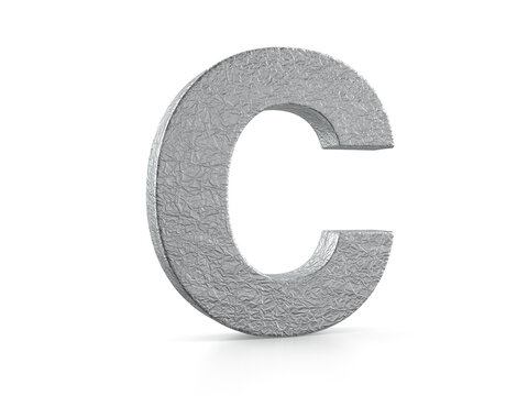 Foil letter C