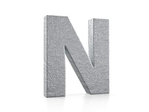Foil letter N