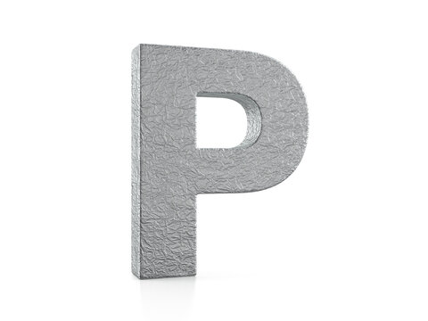 Foil letter P