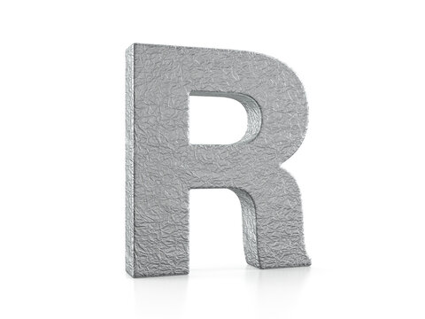 Foil letter R