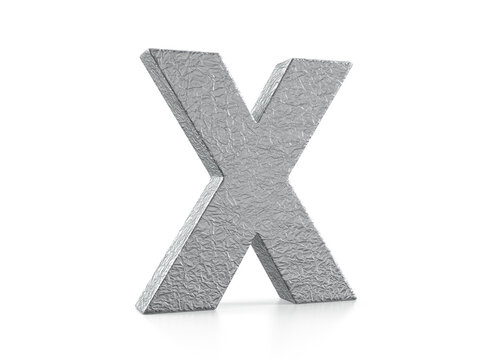 Foil letter X