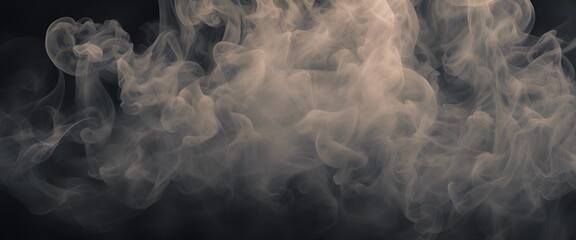Wall Mural - Smoke on black background.