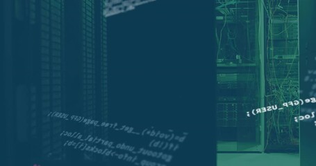 Poster - Animation of computer language over data server systems