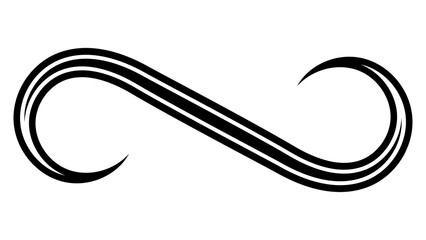 Poster - Victorian squiggle pattern decoration, curve line swoosh, wave swirl swish