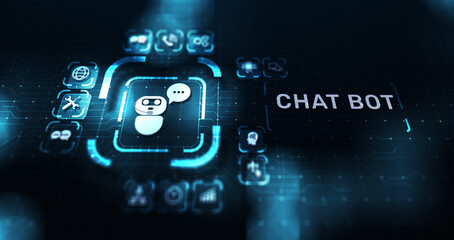 Poster - chatbot computer program designed for conversation with human users over the internet. support and c