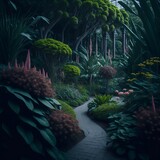 Fototapeta Sypialnia - Botanical Garden Splendor