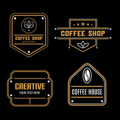 Poster - Logo elements Vector Coffee and Illustration Accessories a set