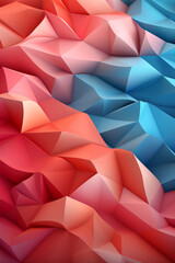 Poster - minimalist red pattern for phone background, pastel colours,  Generative AI technology.