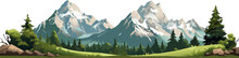 Snow Mountain Range. Ai Generated High Quality Mountain Range Illustration.