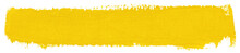 Yellow Stroke Of Paint  Isolated On Transparent Background