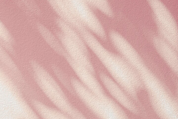 Wall Mural - abstract light shadow of pink leaves bokeh blurred background. natural diagonal leaves tree branch p