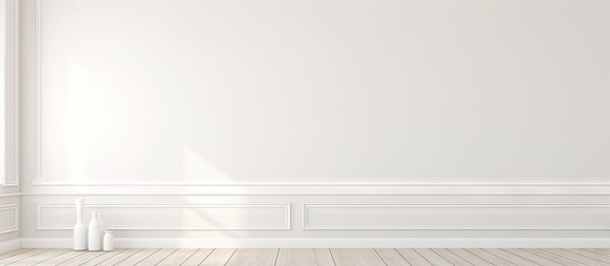 Canvas Print - corner of a room room painted white