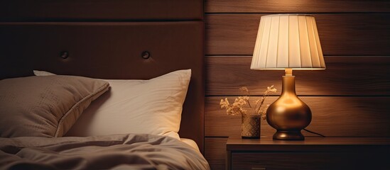 Poster - A bedside table lamp