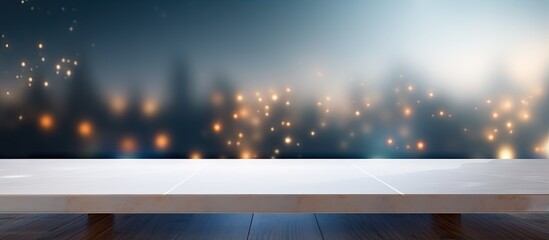 Poster - Blurry background of a tabletop for product display or design visual