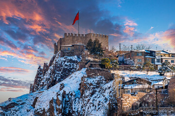 Wall Mural - Ankara Castle view in winter