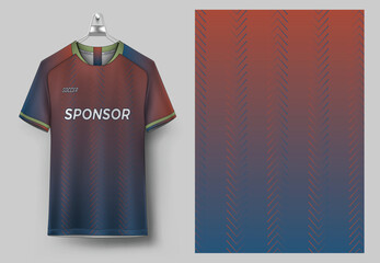 Jersey sport design template soccer jersey mockup uniform stock vector