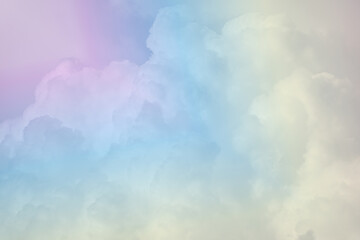 Clouds with pastel color can be use as background 