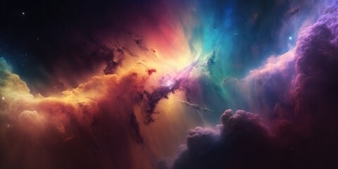 Wall Mural - colorful space galaxy cloud nebula. stary night cosmos. universe science astronomy. supernova backgr