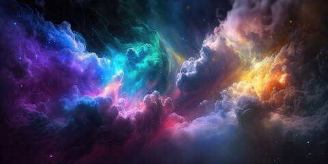 Wall Mural - colorful space galaxy cloud nebula. stary night cosmos. universe science astronomy. supernova backgr
