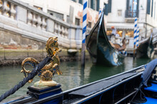 Venetian Gondola At The Bridge, Golden Horse.