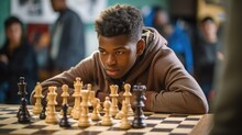 Young Man Playing Chess