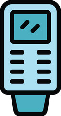 Poster - Painter tester icon outline vector. Car spray. Auto service color flat