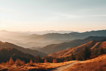 Sundown Serenity in the Mountain Ridges