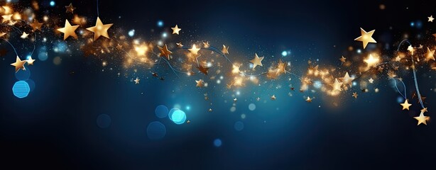 glowing stars and glitter