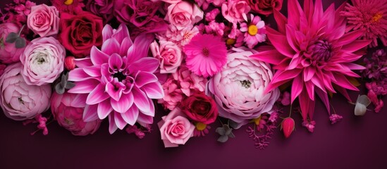 A bunch of flowers with a black label that says Thank you on pink paper in a close up shot