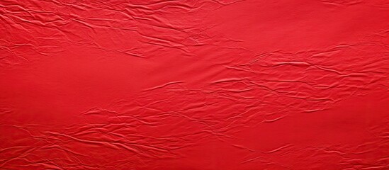 Poster - Bright red sheet with paper texture