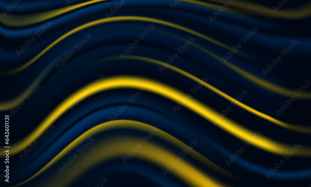 Abstract dynamic background with blurred bright blue and yellow ...