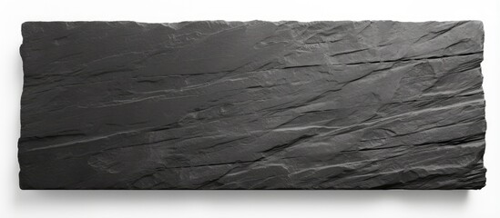 Aufkleber - Isolated white background with shale plate and copy space