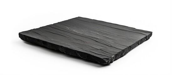 Aufkleber - Isolated white background with shale plate and copy space