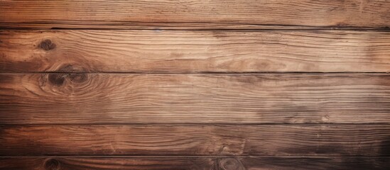 Fototapete - Macro closeup of vintage rustic wooden table with grain texture offering empty template and copy space for abstract background or design