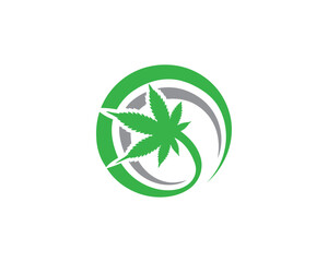 Canvas Print - Cannabis logo