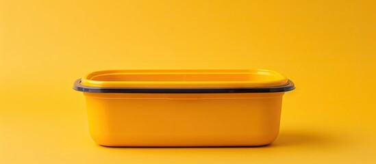 Aufkleber - Recycled lunchbox on yellow background