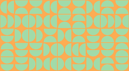 Poster - Geometry minimalistic bauhaus pattern. Vector abstract contemporary multicolored trendy texture