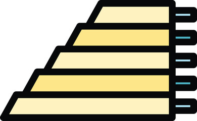 Poster - Fixing cover icon outline vector. Roof repair. Renovation worker color flat