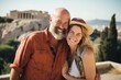 © Anne Schaum - Couple in their 40s in front of the Acropolis in Athens Greece