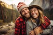 © Hanne Bauer - Couple in their 30s smiling at the Yosemite National Park in California USA