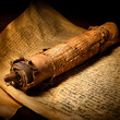 The Dead Sea scrolls. An ancient Biblical concept. Generative ai. 