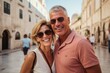 © Anne Schaum - Couple in their 40s smiling at the Dubrovnik Old Town in Dubrovnik Croatia