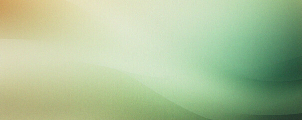 Poster - green, yellow and white color gradient grainy noise texture background. banner, copy space.