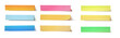 © POSMGUYS - Message sticky note sticky stickers or Many assorted different colours isolated. png transparency
